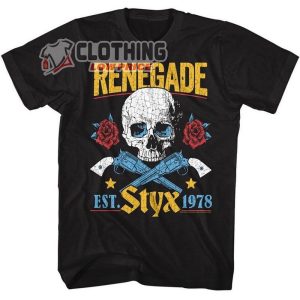 Styx Renegade Rock And Roll 1978 Tour Merch, Styx Concert Setlist 2023 Sweater Shirt
