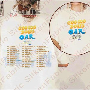 The Goo Goo Dolls OAR Tour Dates 2023 Merch The Goo Goo Dolls OAR The Big Night Out Tour 2023 T Shirt