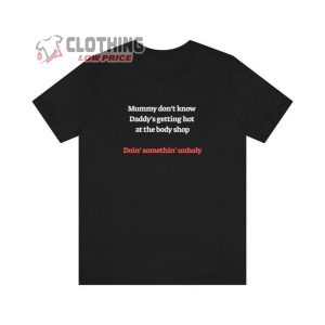 Unholy Lyrics (Sam Smith, Kim Petras) Unisex Jersey Short Sleeve Tee, Unholy Lyrics Shirt, Sam Smith Unholy Lyrics Shirt