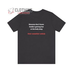 Unholy Lyrics Sam Smith Kim Petras Unisex Jersey Short Sleeve Tee Unholy Lyrics Shirt Sam Smith Unholy Lyrics Shirt4