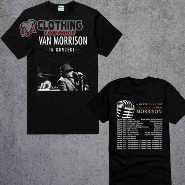 Van Morrison Las Vegas Setlist T- Shirt, Van Morrison Tour 2023 T- Shirt, Van Morrison Tickets 2023 T- Shirt