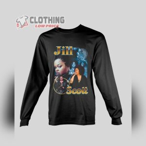 Vintage 90S Jill Scott Retro Shirt, Jill Scott Long Sleeve T-Shirt, Jill Scott Concert Merch – Vntg Raptee