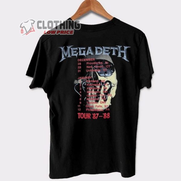 Vintage Megadeth Peace Sells Tour ’87-’88 T-shirt, Megadeth Tour T-shirt, Megadeth Killing Time T- Shirt