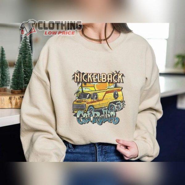 Vintage Nickleback Band Sweatshirt, Nickleback Get Rollin New Album Shirt, Nickleback Merch, Nickelback T-Shirt