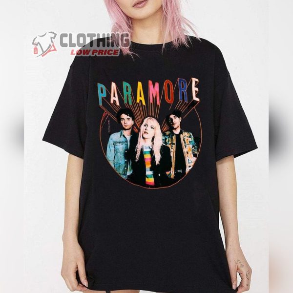 Vintage Paramore Sweatshirt, Riot T-Shirt, Paramore 2023 Tour Dates T Shirt, Funny Birthday Black Cotton Tee