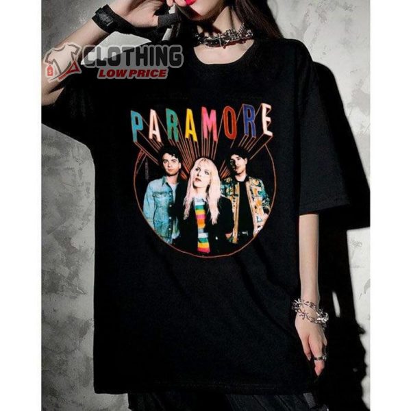 Vintage Paramore Sweatshirt, Riot T-Shirt, Paramore 2023 Tour Dates T Shirt, Funny Birthday Black Cotton Tee