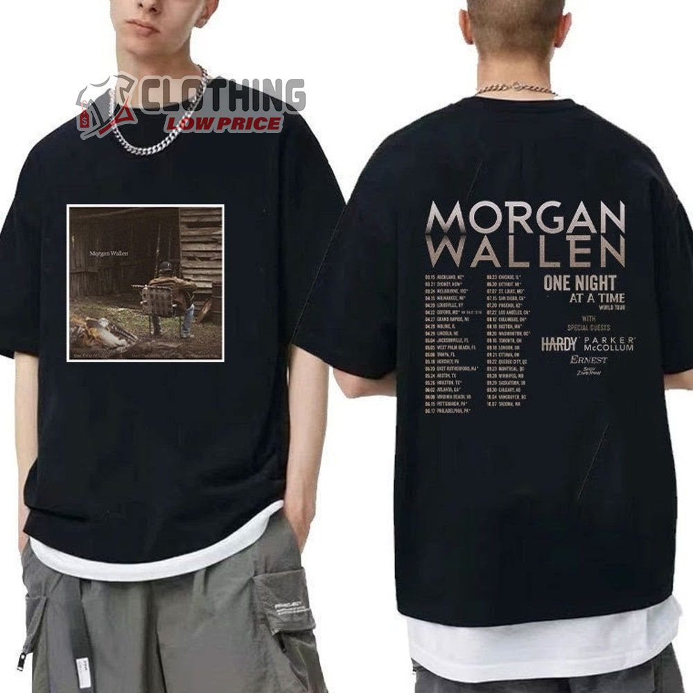 One Night At A Time Morgan Wallen World Tour 2023 Shirt ⋆ Vuccie