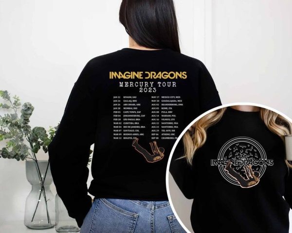 2023 Imagine Dragon Mercury World Tour Merch, 2023 Tour Imagine Dragon T-Shirt, Mercury Tour 2023 Shirt, 2023 Music Tour Shirt, Rock Tour Merch
