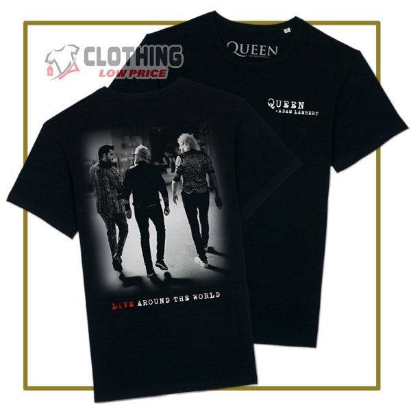 2023 Tour Queen + Adam Lambert Music Shirt, Queen + Adam Lambert Fan Gifts Merch Tour 2023