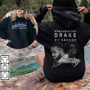 21 Savage Vintage Sweatshirt Drake Its All A Blur Tour 2023 Shirt Drake Rap Tour Vintage 90S Retro Graphic Tee 4