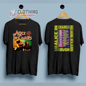 Alice In Chains Summer Tour 2023 Breaking Benjamin Shirt, Breaking Benjamin Tour Setlist Shirt, Breaking Benjamin Tour 2023 Shirt