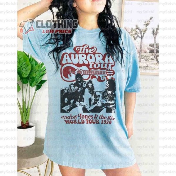 Aurora World Tour Sweatshirt, Aurora Tour Merch, Vintage Daisy Jones And The Six T-Shirt, Unisex Concert Shirt, Daisy Jones And Billy Dunne Shirt