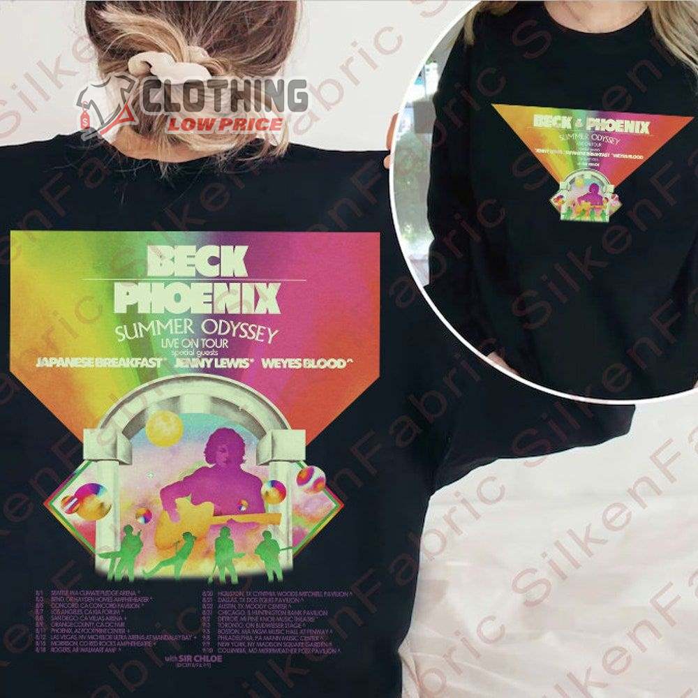 Beck And Phoenix Band Live On Tour 2023 Merch, Summer Odyssey Live On Tour 2023 Tickets T-Shirt