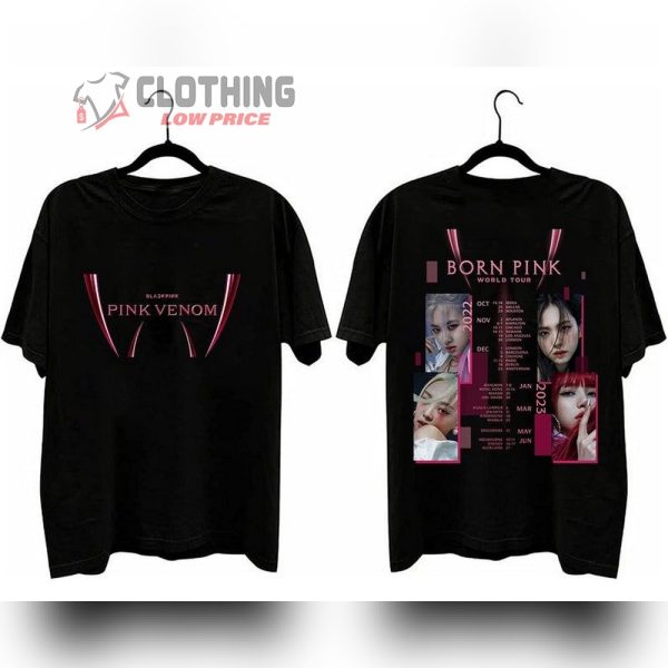 Blackpink Pink Venom 2023 Merch, Blackpink World Tour 2022 – 2023 T-Shirt, Black Pink Tour 2023 Shirt, Black Pink T-Shirt