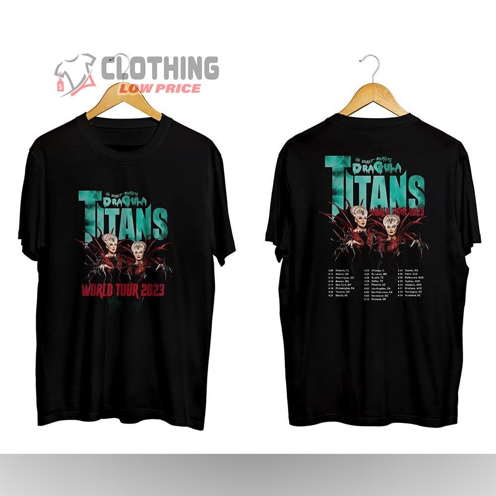 Boulet Brothers Dragula Titans World Tour 2023 Merch, Titans World Tour 2023 Setlist T-Shirt