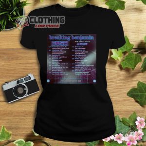 Breaking Benjamin Tour 2023 Poster Shirt, Disturbed Breaking Benjamin Tour 2023 Sweatshirt, Breaking Benjamin New Album 2023 Shirt