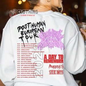 Bring Me The Horizon Post Human European Tour Unisex Shirt Bring Me The Horizon Band 2023 Tour Sweatshirt Rock Metal Band Rock Metal Music Tour Merch3