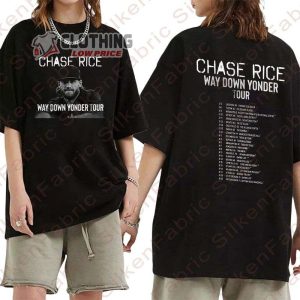 Chase Rice 2023 Way Down Yonder Tour 2023 Merch Chase Rice Country Music Shirt Chase Rice Tour 2023 Setlist T Shirt 2