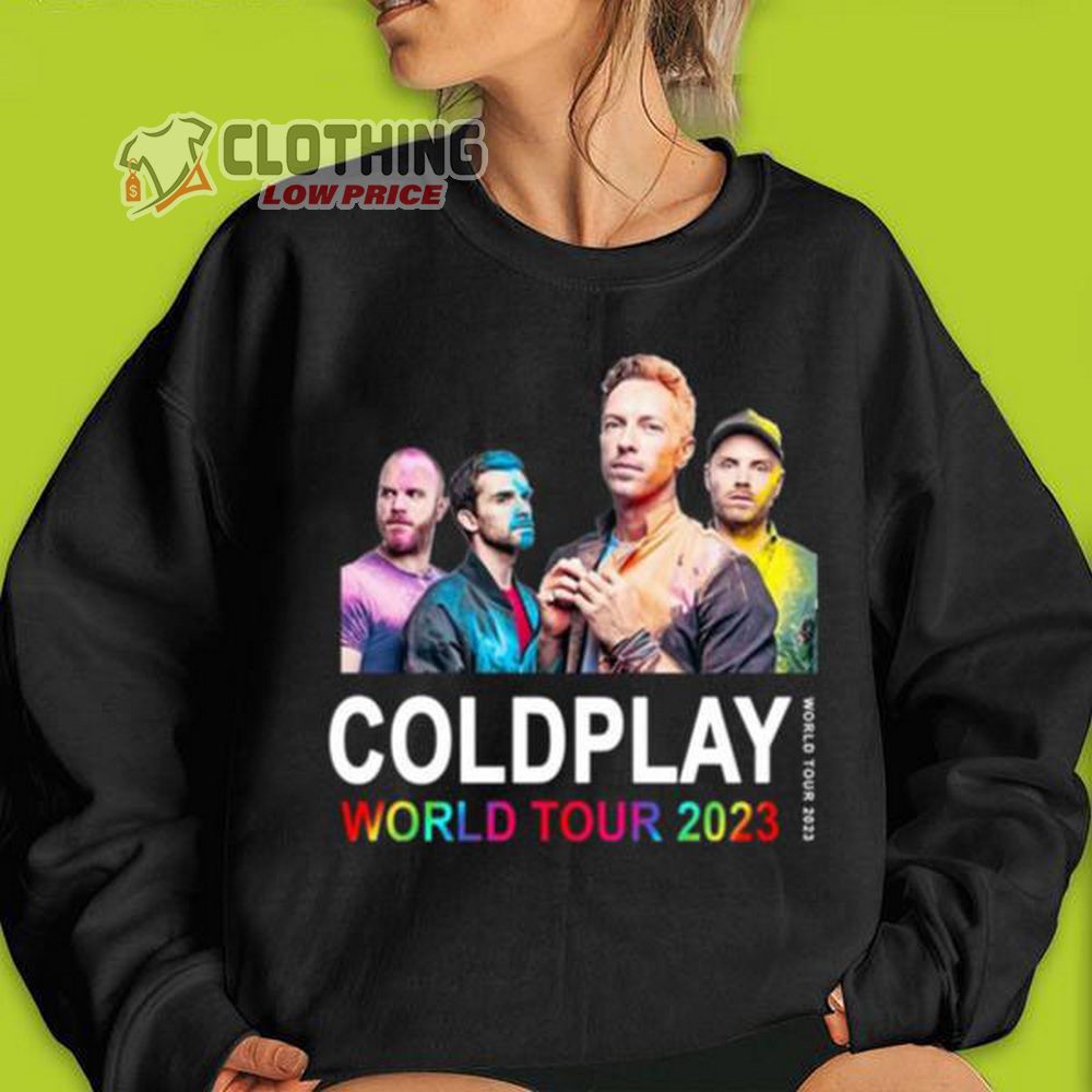Coldplay World Tour 2023 Shirt, Coldplay Music Of The Spheres Tour Date 2023 World Tour T- Shirt, Coldplay Tour 2023 Los Angeles Shirt