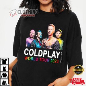 Coldplay World Tour 2023 Shirt Coldplay Music Of The Spheres Tour Date 2023 World Tour T Shirt Coldplay Tour 2023 Los Angeles Shirt 2