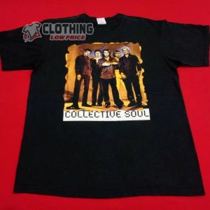 Collective Soul Hits Shirt, Vintage Collective Soul Dosage Tour Band 90s Large Mens T- Shirt, Collective Soul Las Vegas Shirt