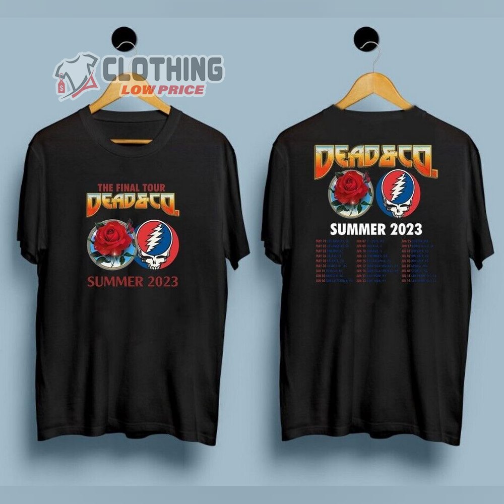 Dead And Company Announce Final Summer Tour 2023 Double Sided T- Shirt, Dead And Company Tour 2023 Shirt, Dead And Company Merchandise Gift For Fan