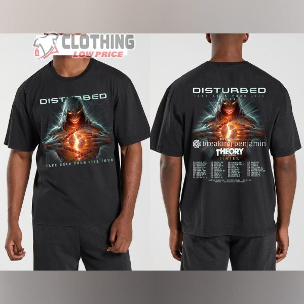 Disturbed Take Back Your Life World Tour 2023 Merch, Disturbed Tour 2023 With Special Guests T-Shirt