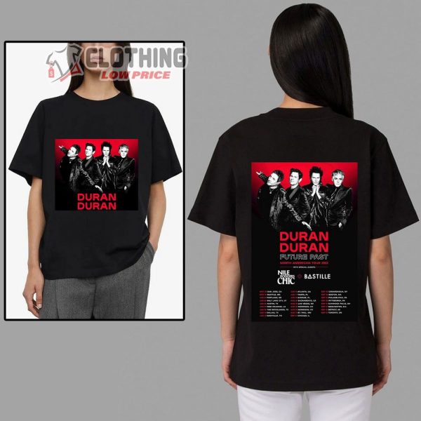 Duran Duran Future Past North American Tour 2023 Merch, Duran Duran Tour Dates 2023 With Special Guests T-Shirt