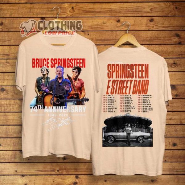 E Street Band Tour 2023 Bruce Springsteen Merch, Bruce Springsteen Thank You For The Memories Shirt, Springsteen Rock Tour 2023 Shirt For Fan, E Street Band Tee