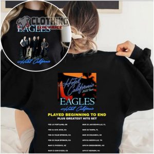 Eagles Hotel California 2023 World Tour Merch Eagles Concert Hotel California Tour Shirt Eagles Concert Sweatshirt Hoodie Merch1