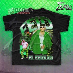 Feid El Ferxxo Bootleg 90S Hip Hop Style Vintage T Shirt Feid Colombian Reggaeton Artist Merch Feid Shirt