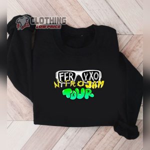 Ferxxo Nitrojam Jam Graphic 2023 Merch, Feid Feliz Tour Sweatshirt