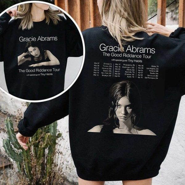 Gracie Abrams The Good Riddance Tour 2023 Setlist Merch, Gracie Abrams USA Tour Dates 2023 T-Shirt