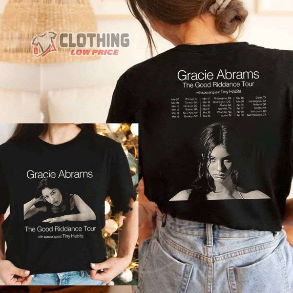 Gracie Abrams The Good Riddance Tour 2023 Setlist Merch, Gracie Abrams USA Tour Dates 2023 T-Shirt