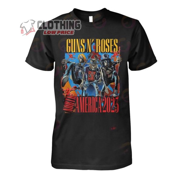 Guns N' Roses Moddle Fast Europe North America 2023 Tour Merch Guns N ...