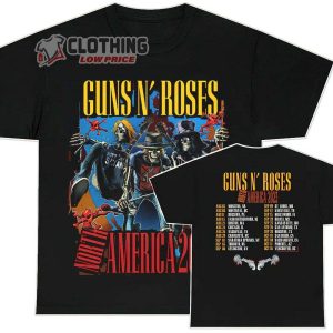 Guns N Roses Rock Band 2023 Merch, Guns N Roses North American Tour 2023 Shirt, Guns N’ Roses Moddle Fast Europe North America 2023 Tour T-Shirt