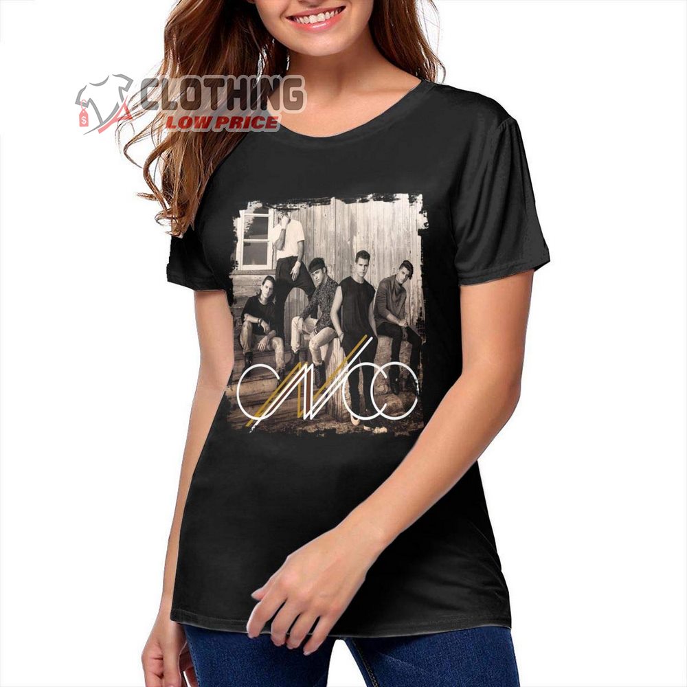 Id Femmes CNCO Mode Chemise Filles T-shirts, CNCO Tour 2023 Shirt