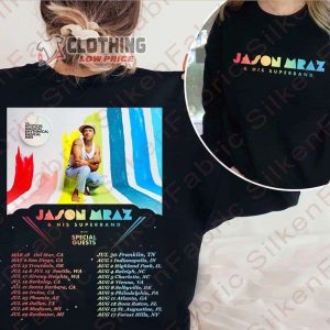 Jason Mraz His Supper Band Tour Dates 2023 Merch Jason Mraz Tour 2023 Shirt Jason Mraz His Supper Band Tour T Shirt