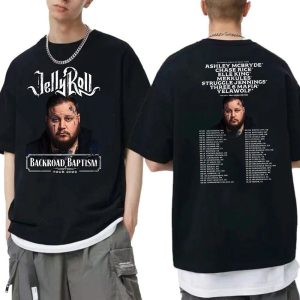 Jelly Roll Backroad Baptism 2023 Tour Dates Merch, Jelly Roll Concert 2023 Shirt Jelly Roll 2023 World Tour T-Shirt