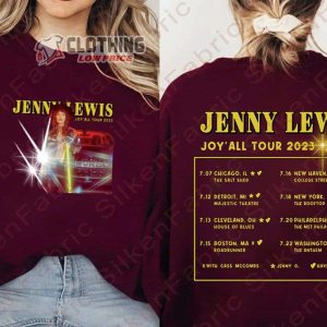 Jenny Lewis JoyAll Tour 2023 Merch Jenny Lewis World Tour 2023 Shirt JoyAll Tour 2023 Tickets T Shirt