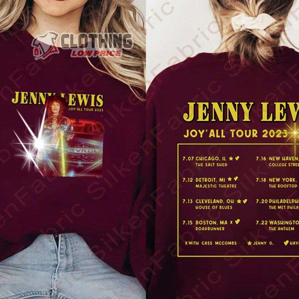 Jenny Lewis Joy'All Tour 2023 Merch, Jenny Lewis World Tour 2023 Shirt, Joy'All Tour 2023 Tickets T-Shirt