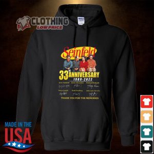 Jerry Seinfeld Tour 2023 Shirt Official Seinfeld 33rd Anniversary 1989 2022 Thank You For The Memories Signatures Shirt Hoodied Jerry Seinfeld Jew Joke Shirt 1