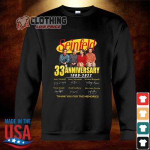 Jerry Seinfeld Tour 2023 Shirt Official Seinfeld 33rd Anniversary 1989 2022 Thank You For The Memories Signatures Shirt Hoodied Jerry Seinfeld Jew Joke Shirt 2