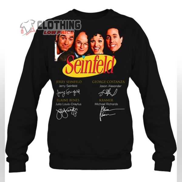 Jerry Seinfeld Tour 2023 Shirt, Seinfeld Sitcom With Signatures Sweatshirt, Jerry Seinfeld San Diego Hoodie