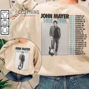 John Mayer Music Tour 2023 Shirt John Mayer Solo Tour Classic Sweatshirt John Mayer Tour 2023 Merch John Mayer Vintage Graphic Tee Music Unisex Hoodie1