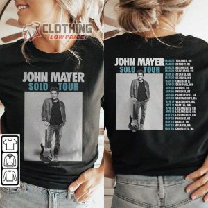 John Mayer Music Tour 2023 Shirt John Mayer Solo Tour Classic Sweatshirt John Mayer Tour 2023 Merch John Mayer Vintage Graphic Tee Music Unisex Hoodie2
