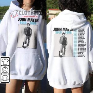 John Mayer Music Tour 2023 Shirt John Mayer Solo Tour Classic Sweatshirt John Mayer Tour 2023 Merch John Mayer Vintage Graphic Tee Music Unisex Hoodie3