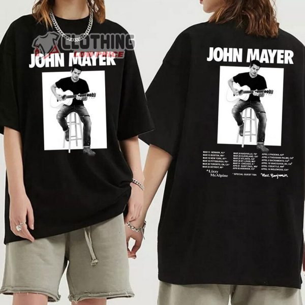 John Mayer Solo Tour Dates 2023 Merch, John Mayer Solo Tour Shirt John Mayer Fan T-Shirt