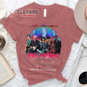 Journey Freedom Tour 2023 Merch Journey Tour 50Th Anniversary Shirt Journey Thank You For The Memories Shirt Journey Retro Shirt Journey Band Unisex Tee3