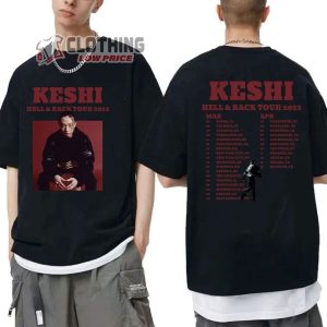Keshi Hell And Back Tour 2023 Dates Merch, Keshi World Tour 2023 Shirt Hell Heaven Concert 2023 T-Shirt